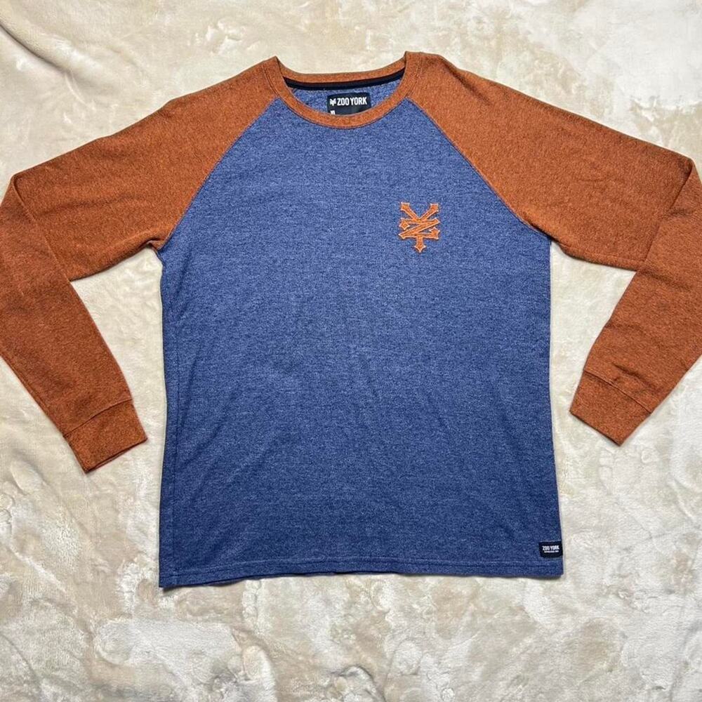 Vintagey2k Zoo York Men's Long Sleeve Raglan Shirt XL